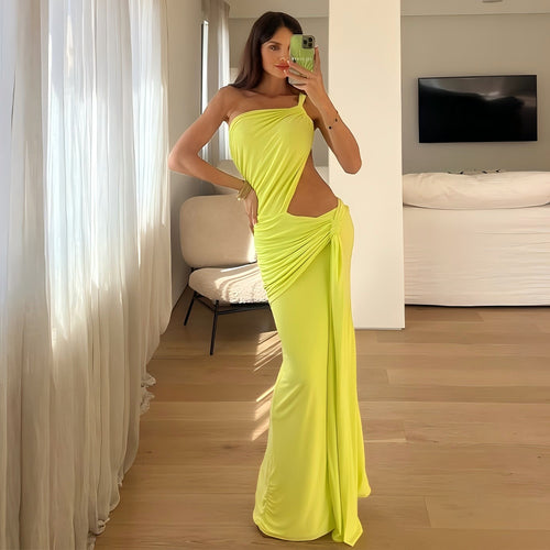 Damen Elegantes Cut-Out Minikleid mit asymmetrischem Design und Raffungen EB