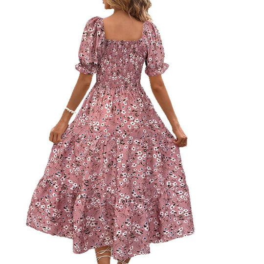 Damen Maxikleid mit Blumenmuster EB