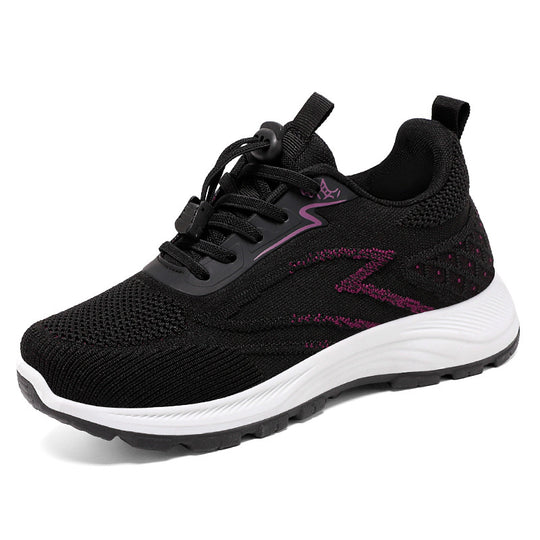 Damen Leichte und atmungsaktive Sport-Sneakers mit elastischem Obermaterial EB