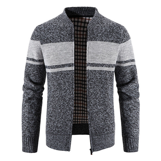 Herren modische Strickjacke mit strukturiertem Design EB