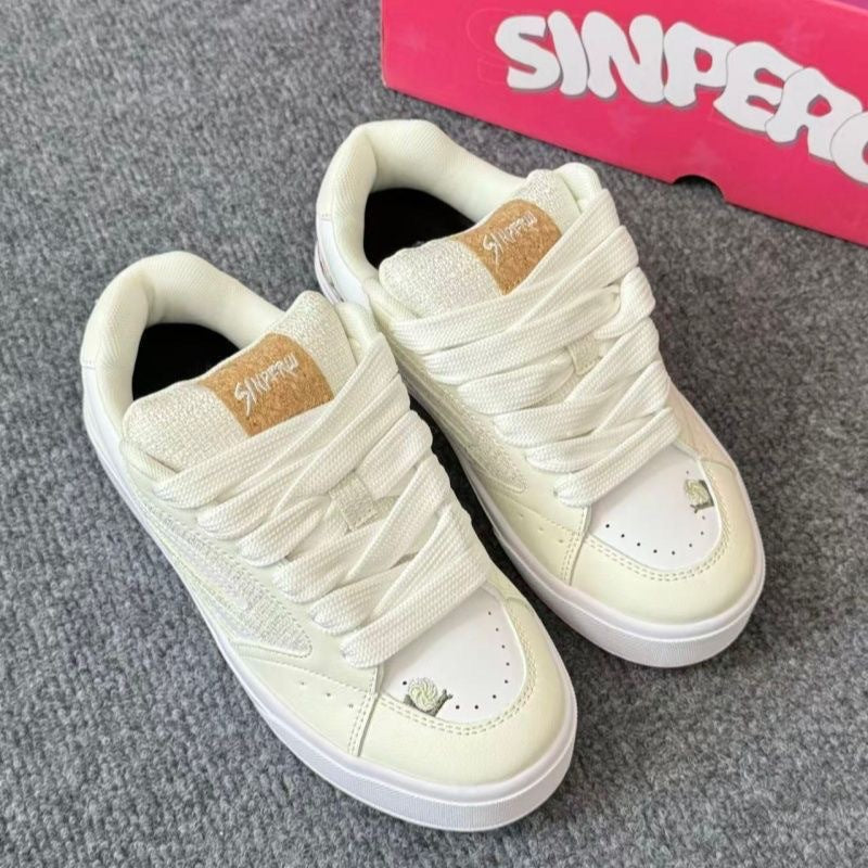 Damen Sportliche Sneakers mit tierischen Motiven und atmungsaktiver Oberflächenstruktur EB