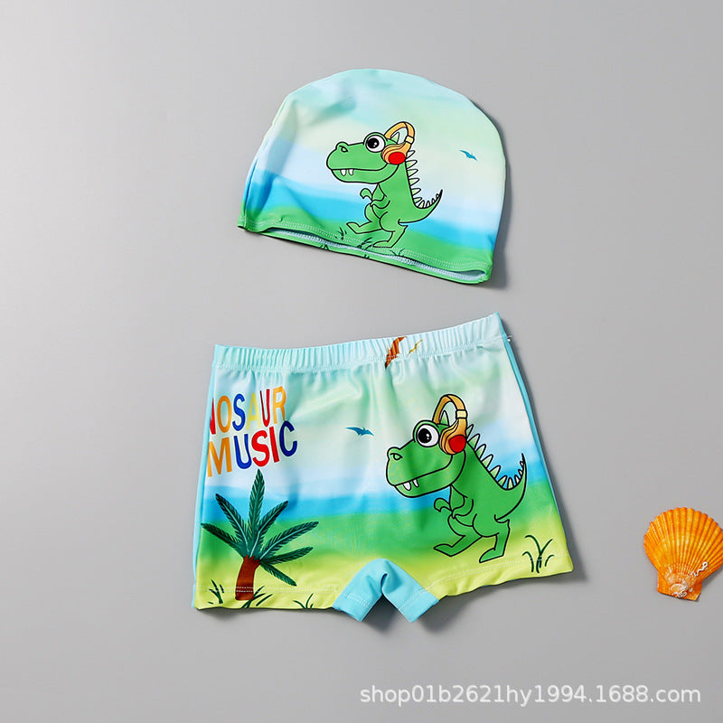 Jungen Schwimmset mit fröhlichem Dinosaurier-Motiv EB