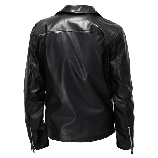 Herren Bikerjacke aus hochwertigem Kunstleder EB
