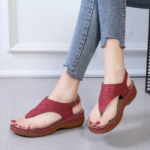 Damen Zehentrenner mit verstellbarem Riemen und ergonomischem Fußbett EB