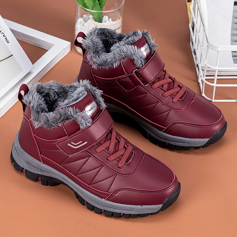 Damen Winterstiefel mit dickem Futter und rutschfester Sohle EB