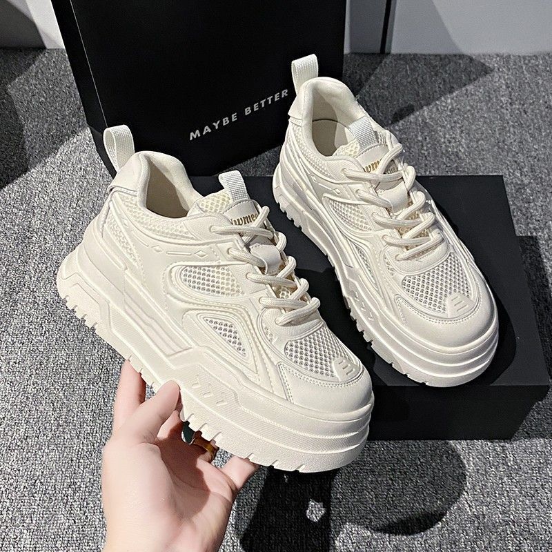 Damen Chunky Sneakers mit luftdurchlässigem Mesh und komfortabler Dämpfung EB