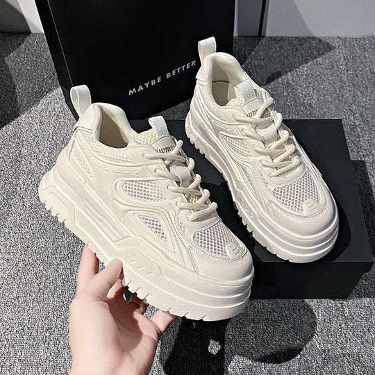 Damen Chunky Sneakers mit luftdurchlässigem Mesh und komfortabler Dämpfung EB