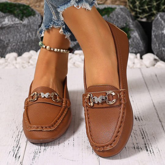Damen Mokassins mit elegantem Dekor und komfortabler Sohle EB