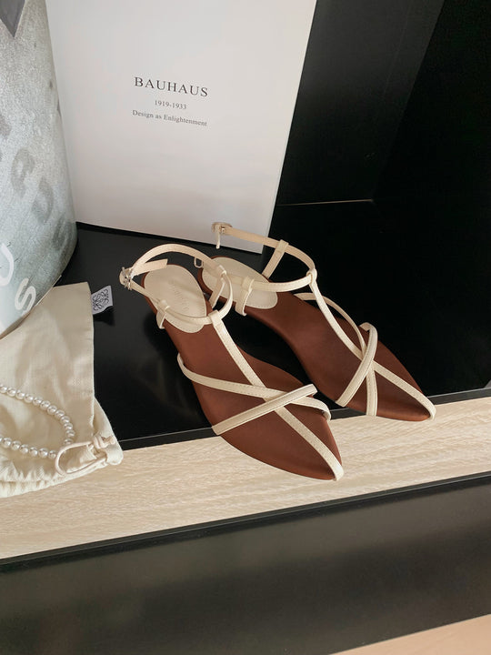 Damen elegante Riemchen-Sandaletten mit verstellbaren Knöchelriemen EB