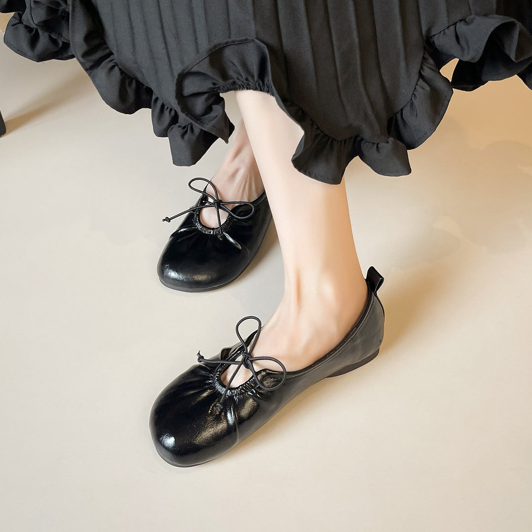 Damen Ballerinas mit modischem Gummizug und eleganten Akzenten EB