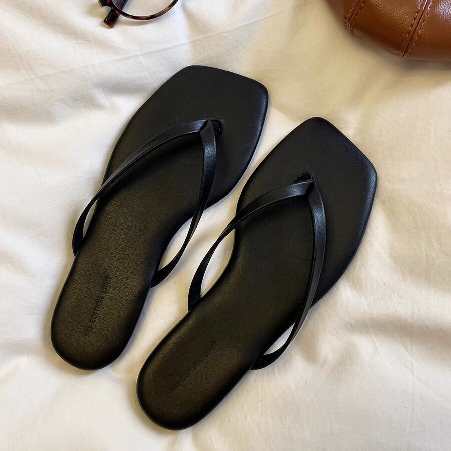 Damen Zehentrenner-Sandalen mit minimalistischer Silhouette und ergonomischem Fußbett EB