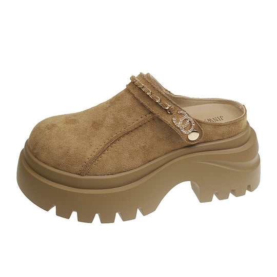 Damen Clogs mit trendiger Logoplatte und rutschsicherer Sohle EB