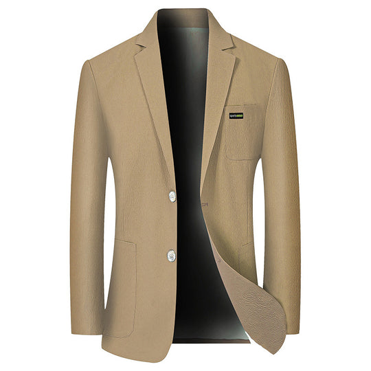 Herren Modernes Stretch Business-Sakko mit schmalem Schnitt und aufgesetzten Taschen EB