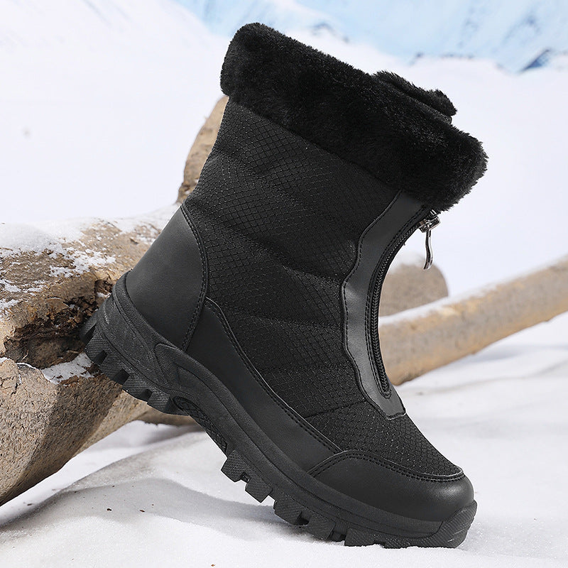 Damen isolierte Winterstiefel mit rutschfester Sohle und kuscheligem Innenfutter EB
