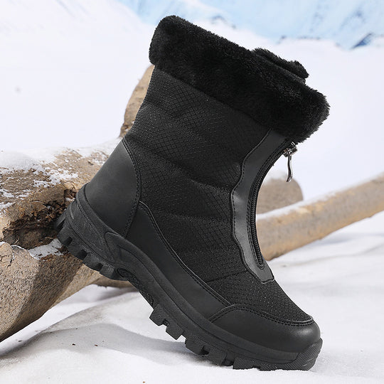 Damen isolierte Winterstiefel mit rutschfester Sohle und kuscheligem Innenfutter EB
