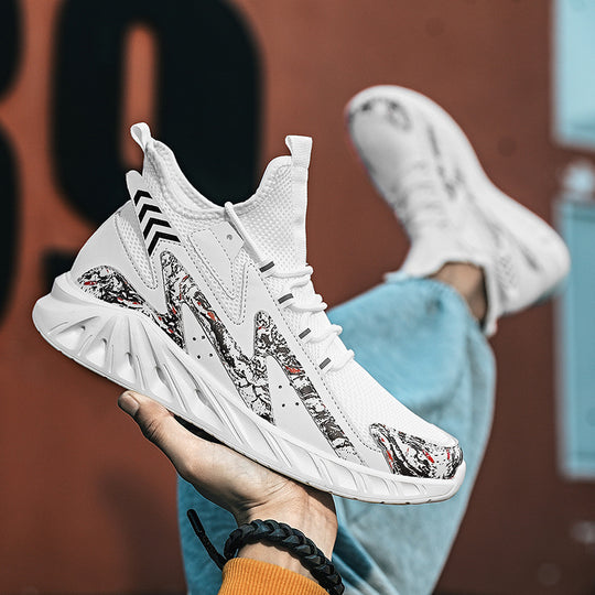 Damen Komfortable und stylische Laufschuhe mit elastischem Strick-Obermaterial EB