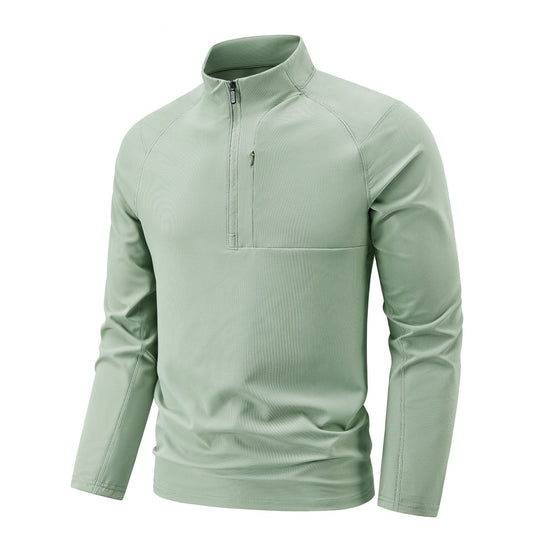 Herren technischer Thermo-Halbzip-Pullover mit Stehkragen und Brustreißverschlusstasche EB