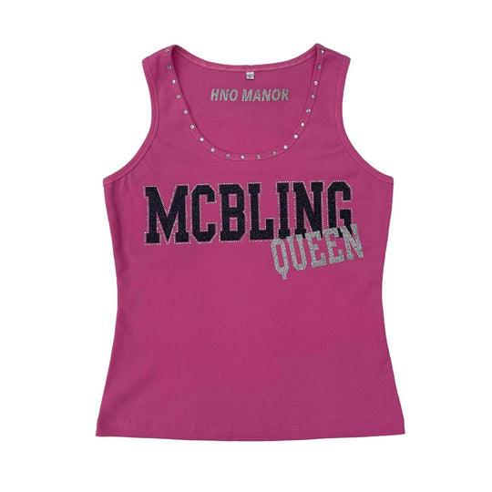 Damen Trendiges Tanktop mit Glitzerakzenten EB