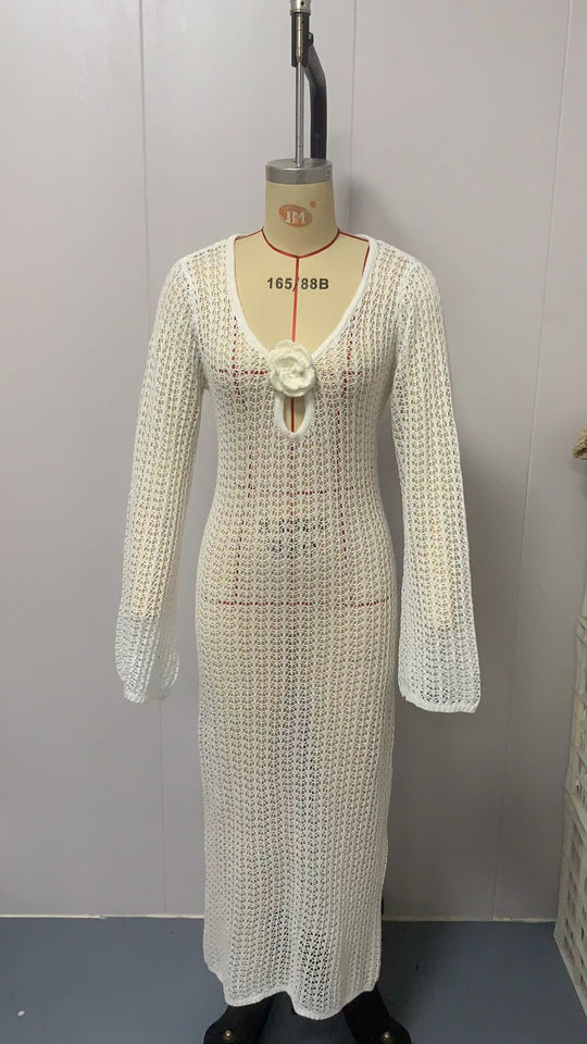 Damen Zweiteiler Strickensemble mit raffiniertem Schnitt EB