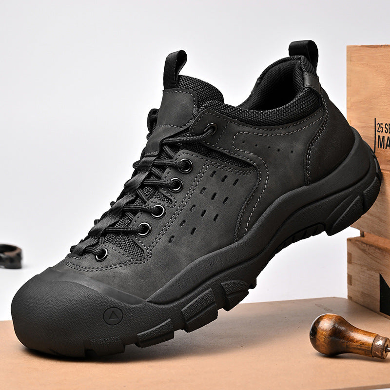 Herren robuste Trekking-Schuhe mit stoßdämpfender Sohle und atmungsaktivem Obermaterial EB