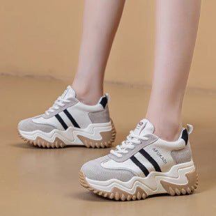 Damen Chunky Sneakers mit sportlichem Design und dämpfender Sohle EB