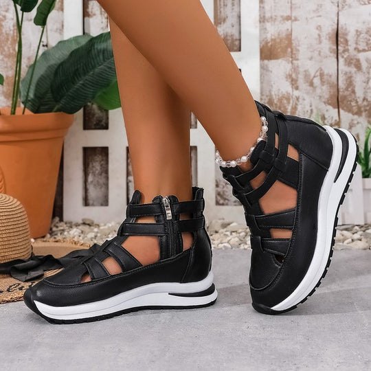 Damen modische Sneaker mit floralem Design EB