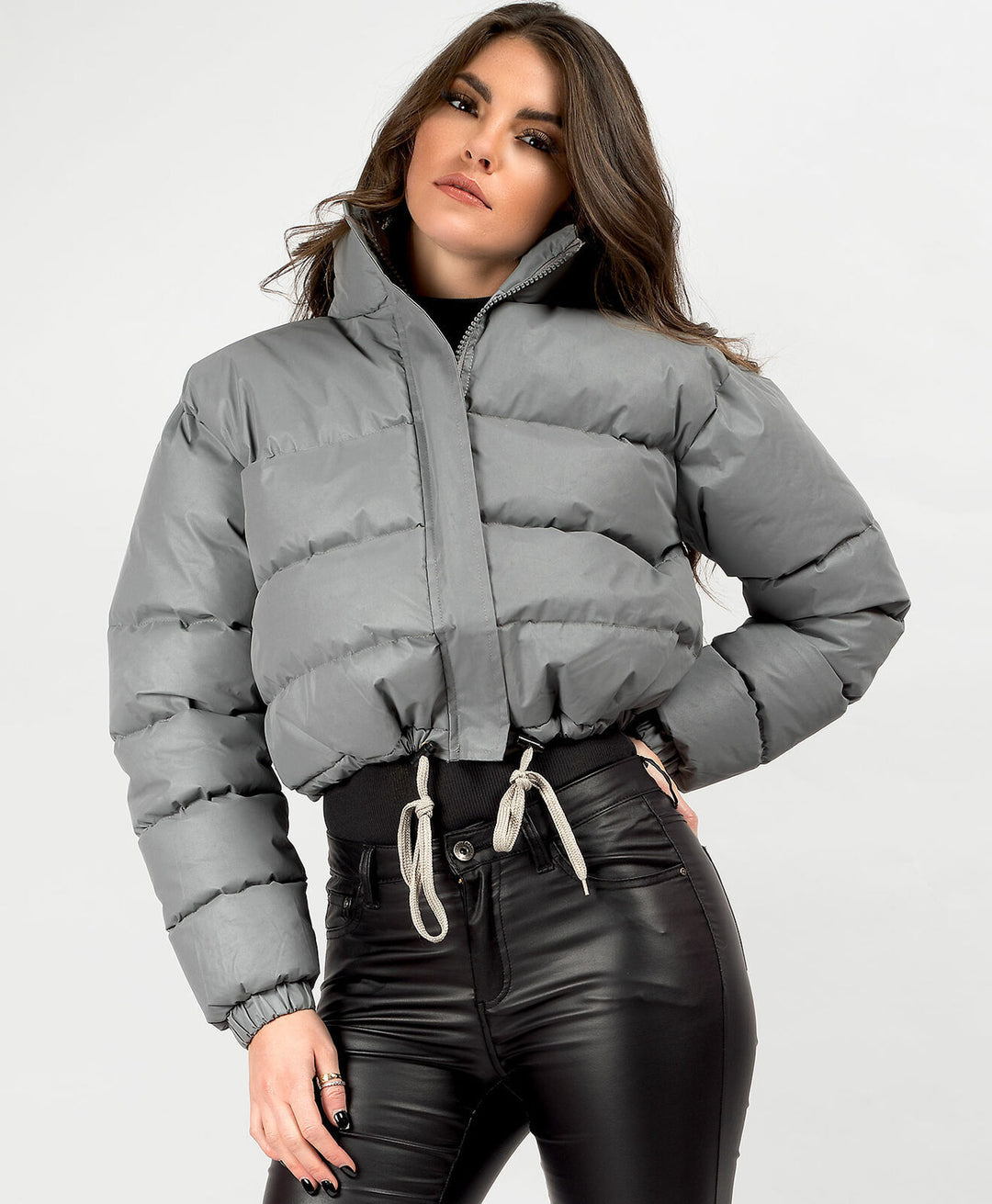 Damen trendige kurze Steppjacke EB