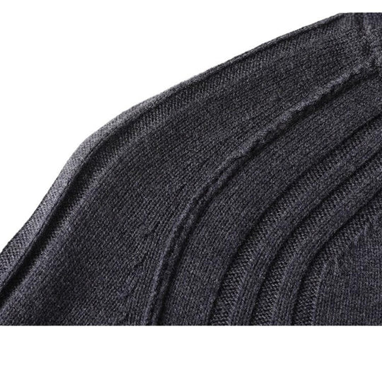 Herren Strickjacke mit Reißverschluss und hohen Kragen EB