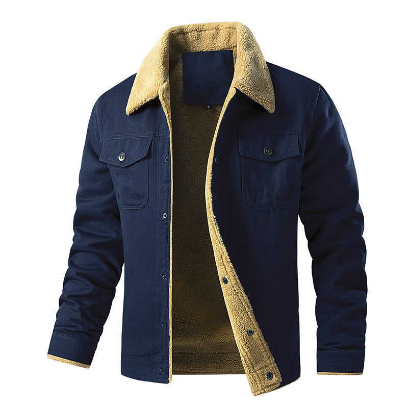 Herren gefütterte Utility-Jacke mit Teddyfutter EB