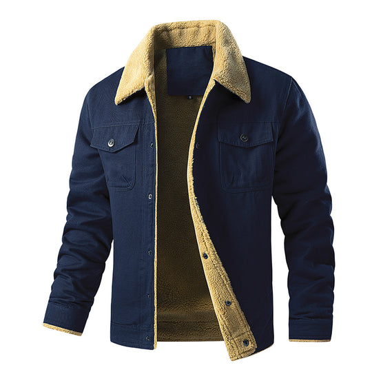 Herren gefütterte Utility-Jacke mit Teddyfutter EB