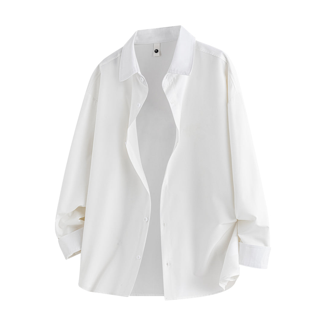 Damen nan oversized Hemdbluse aus fließendem Viskose-Mix EB