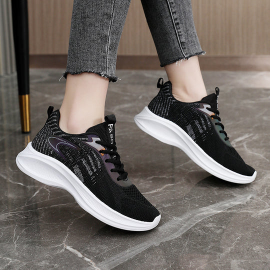 Damen Alltags sneakers mit atmungsaktiver Mesh-Oberfläche und dämpfender Sohle EB