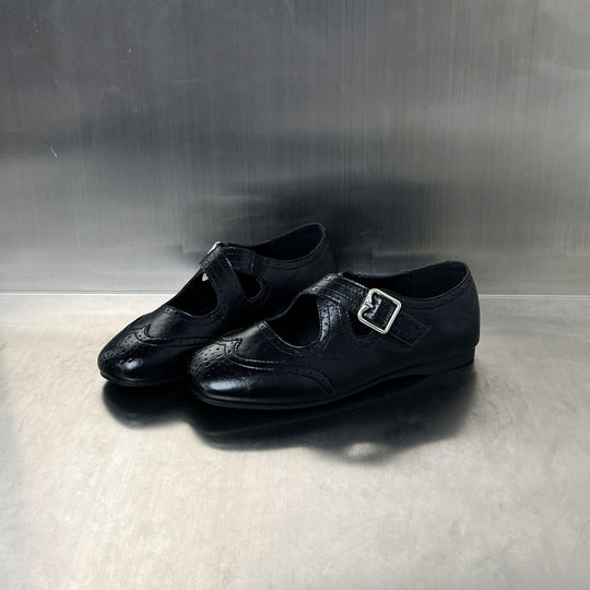 Damen elegante Ballerinas mit modischer Schnallenverzierung und atmungsaktivem Innenfutter EB