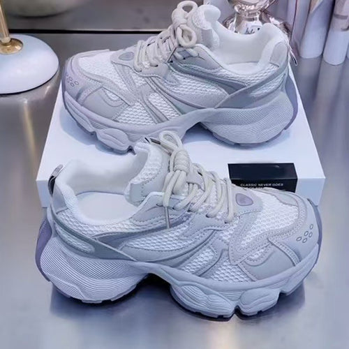 Damen Sportliche Freizeitschuhe mit atmungsaktiver Netzstruktur und gepolsterter Sohle EB