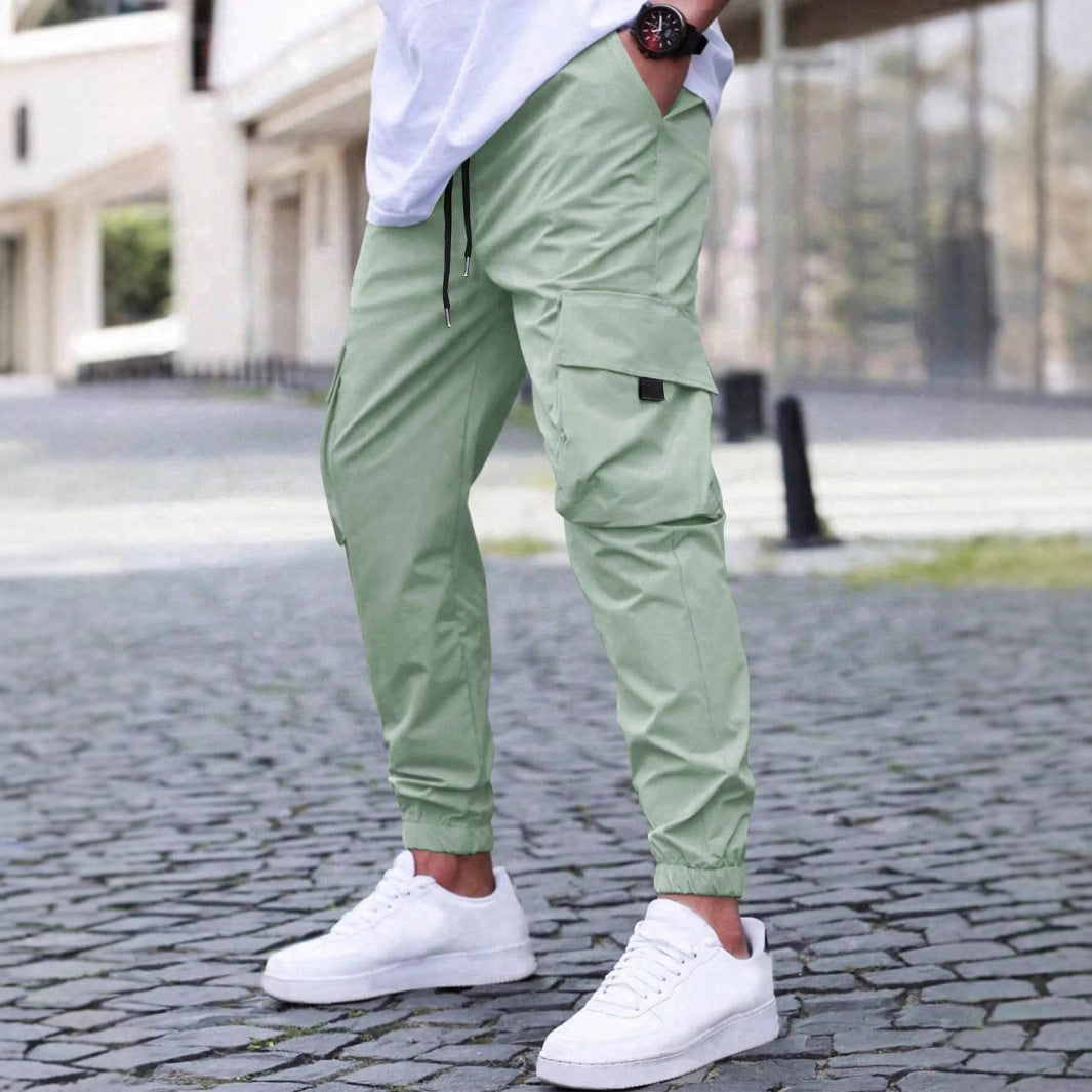 Herren nan technische Travel-Joggerhose mit integriertem Sicherheitsfach elastischem Tunnelzugbund und wasserabweisender Beschichtung EB