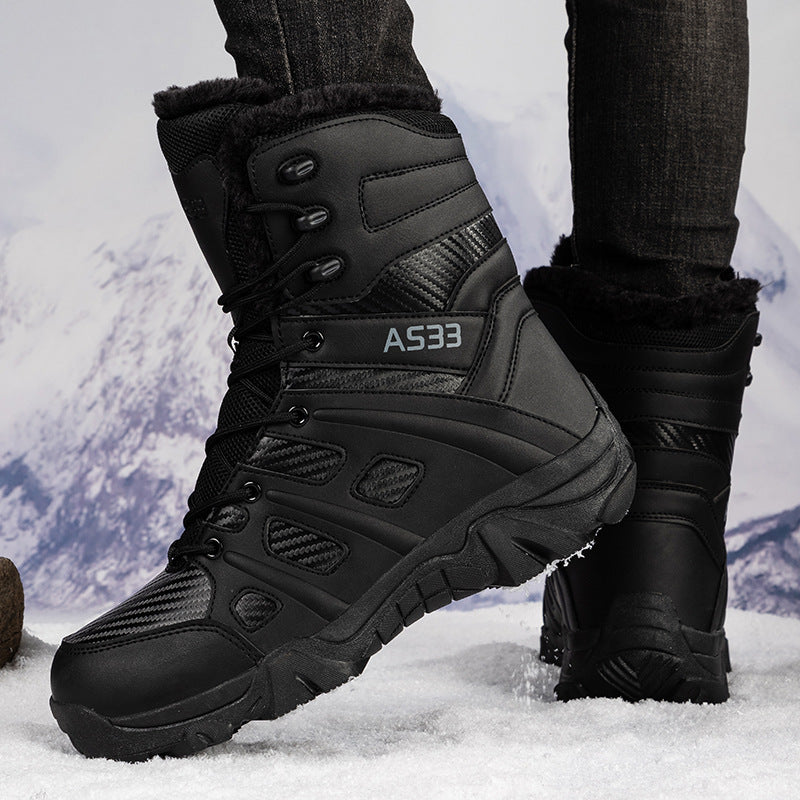 Herren Hohe Winter-Boots mit isolierender Fütterung und rutschfester Sohle EB