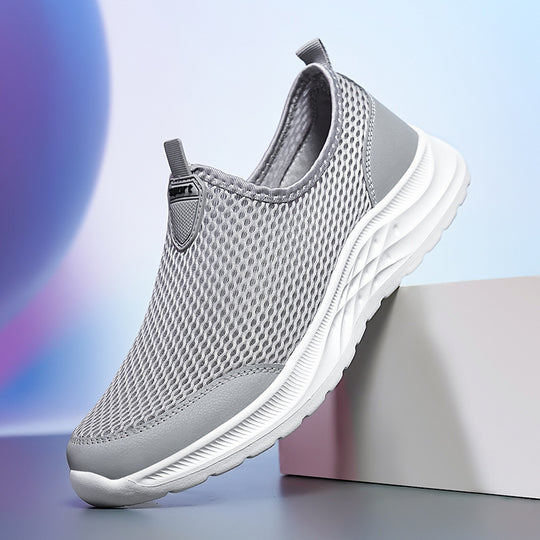Damen Atmungsaktive Slip-On Sneakers mit stoßdämpfendem Fußbett und flexiblem Obermaterial EB