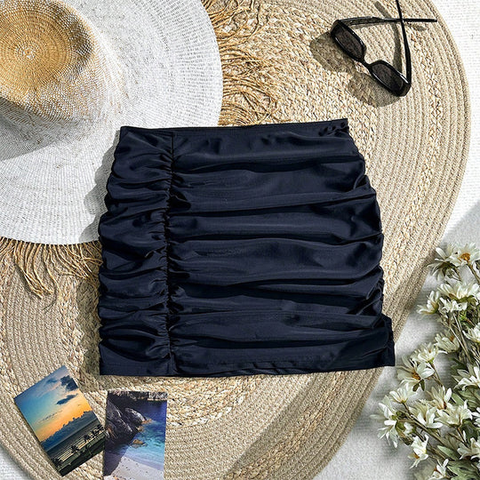 Damen Hochwertiger Rüschenshorts mit elastischem Bund EB