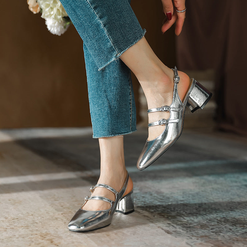Damen elegante Slingback-Pumps EB