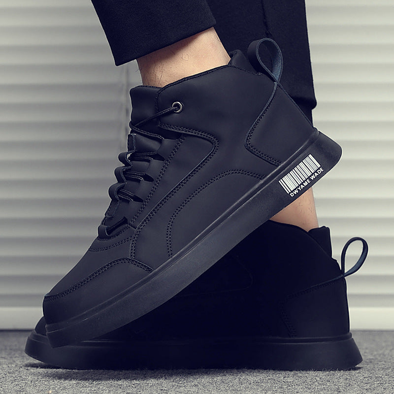 Damen modische High-Top Sneaker mit flexiblem Obermaterial und rutschfester Sohle EB