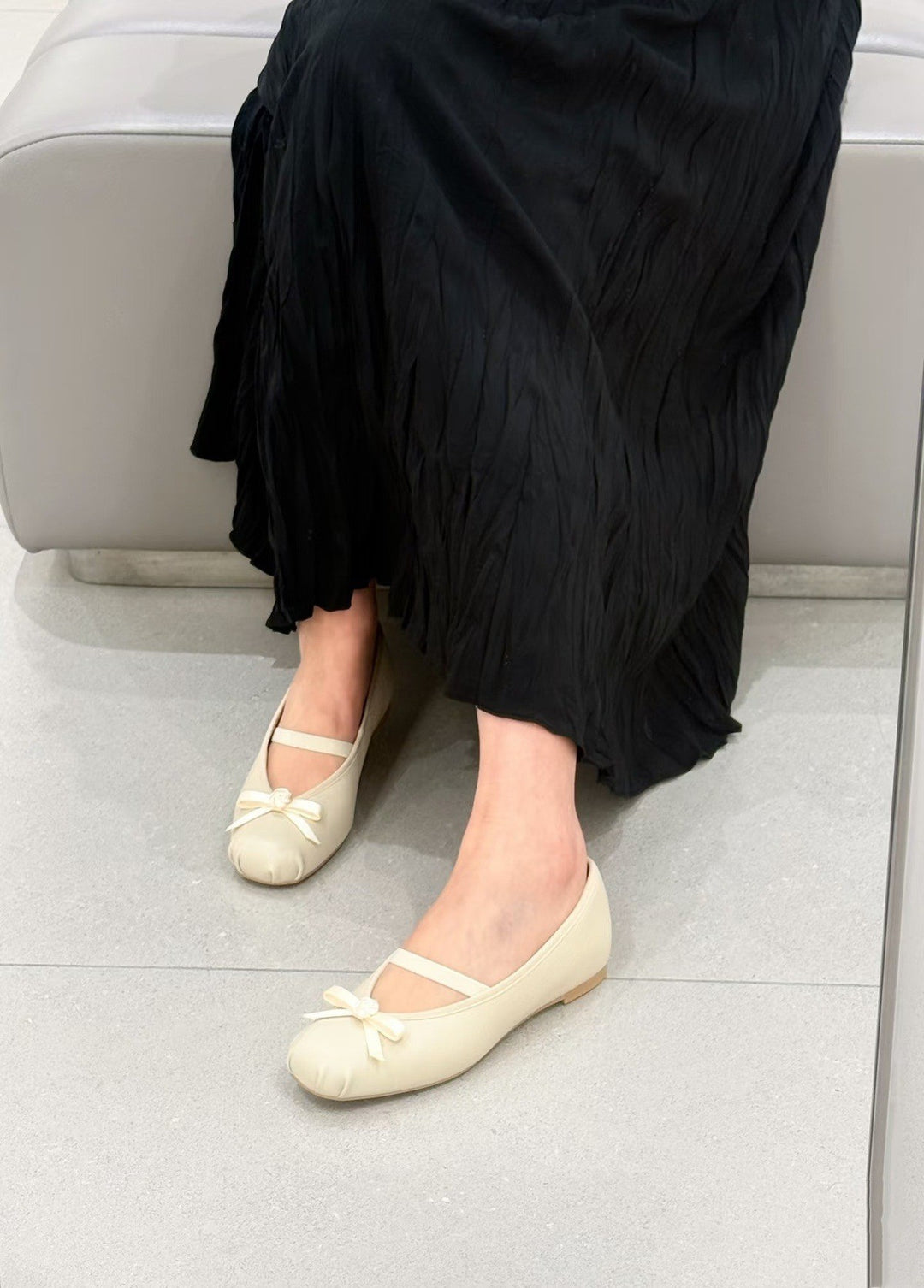 Damen Ballerinas mit dekorativem Schleifen-Design EB