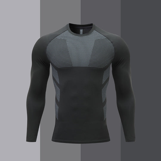 Herren Kompressions-Langarm-Sportshirt EB
