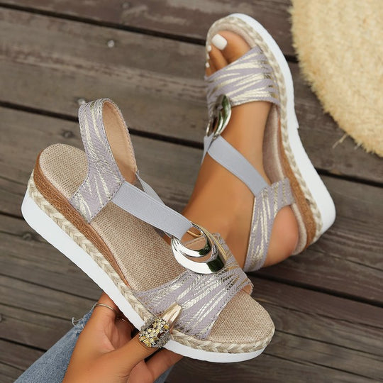 Damen Plateau Sandalen EB