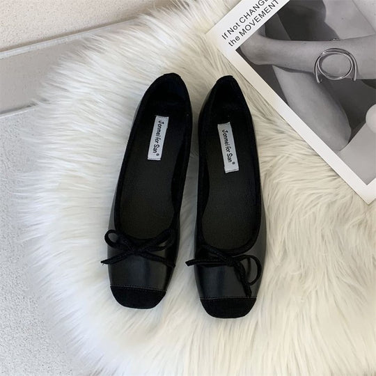 Damen Elegante Ballerinas mit modischem Schleifenakzent und weichem Fußbett EB