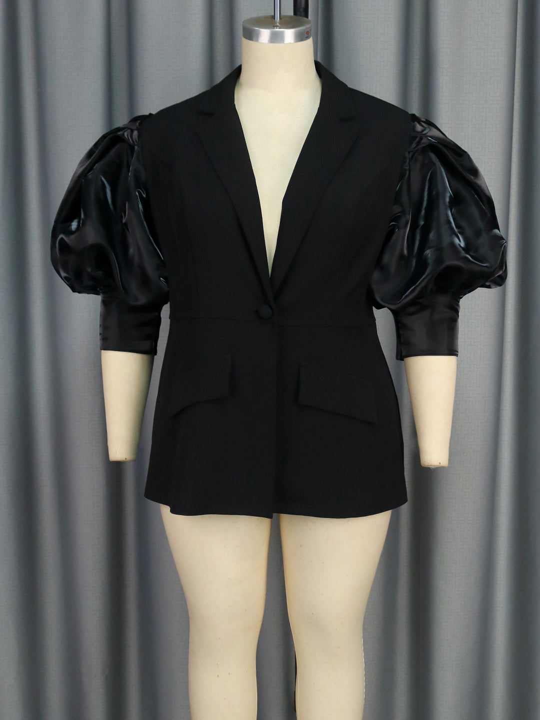 Damen Blazer mit voluminösen Puffärmeln EB