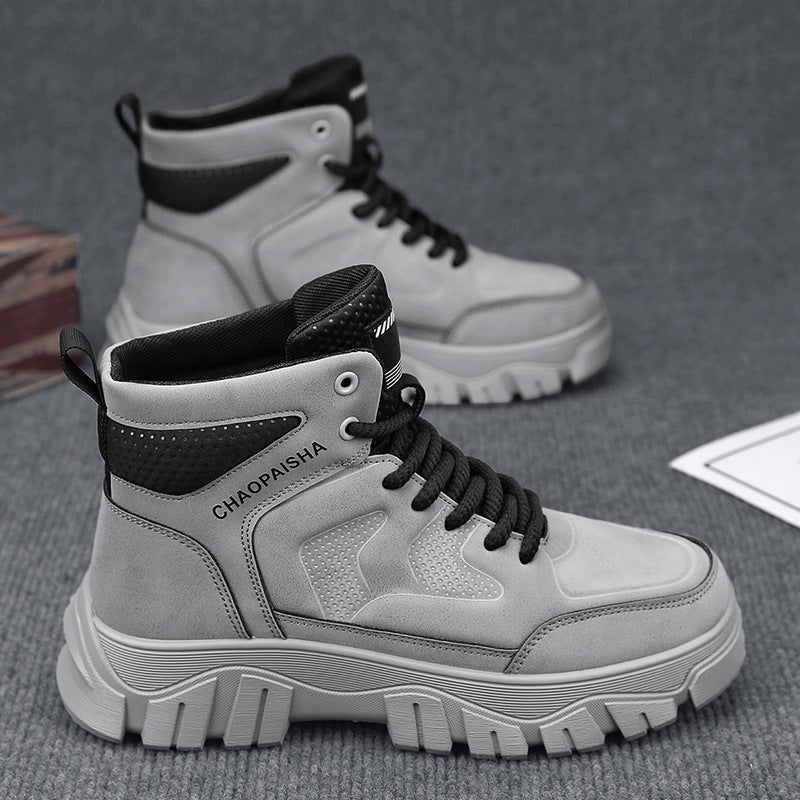 Damen Outdoor High-Top Sneakers mit rutschfester Sohle und atmungsaktivem Obermaterial EB