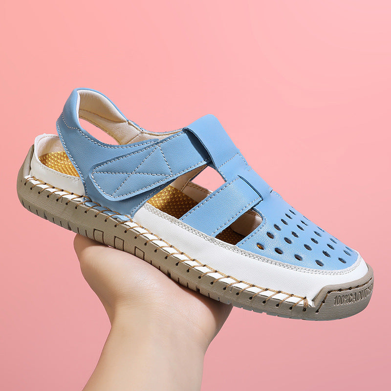 Damen Bequeme und luftige Freizeitsandalen mit ergonomischem Fußbett EB