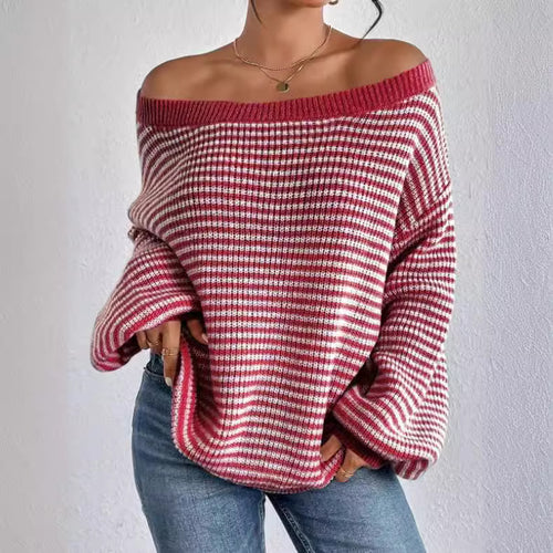 Damen lässiger Strickpullover EB