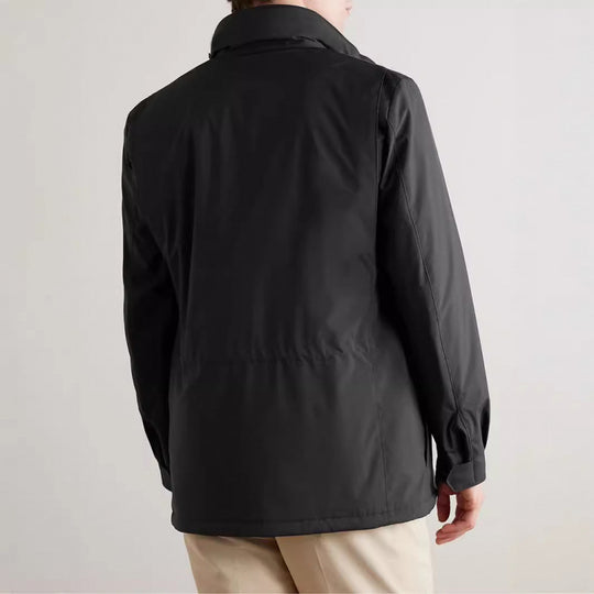 Herren modische Trekkingjacke aus wasserabweisendem Material mit praktischen Taschen EB