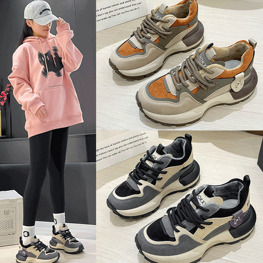Damen modische Sneakers mit stoßdämpfender Sohle und atmungsaktivem Obermaterial EB